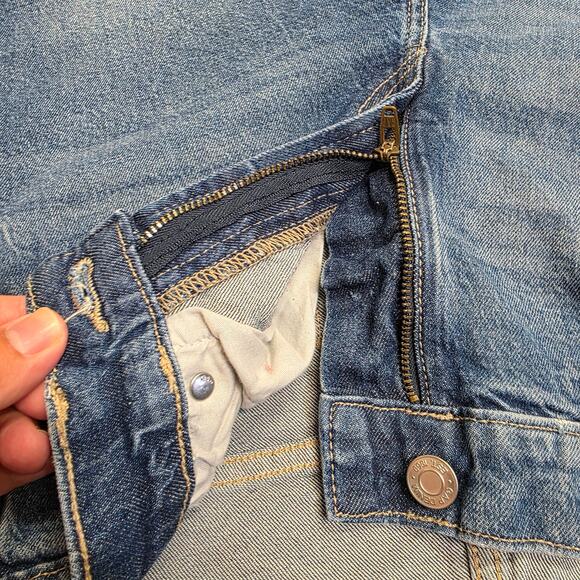 vtg streetwear Grunge Relaxed GAP Denim 90s Loose Straight Leg Jeans sz 6/28L - Picture 12 of 14